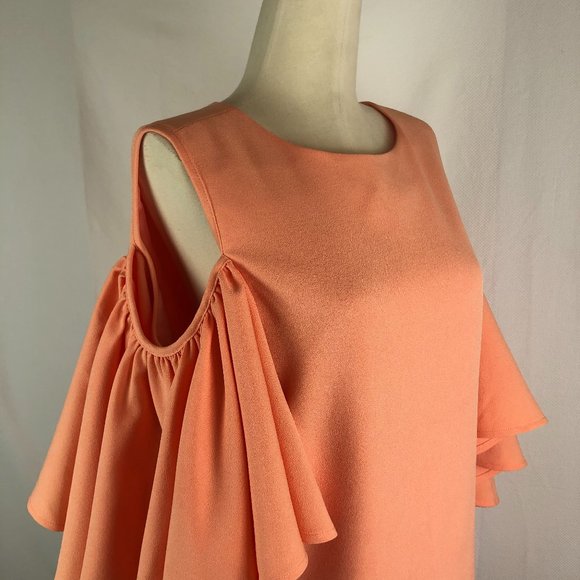 Blaque Label Shoulder Ruffle Cold Shoulder Dress - Picture 5 of 12